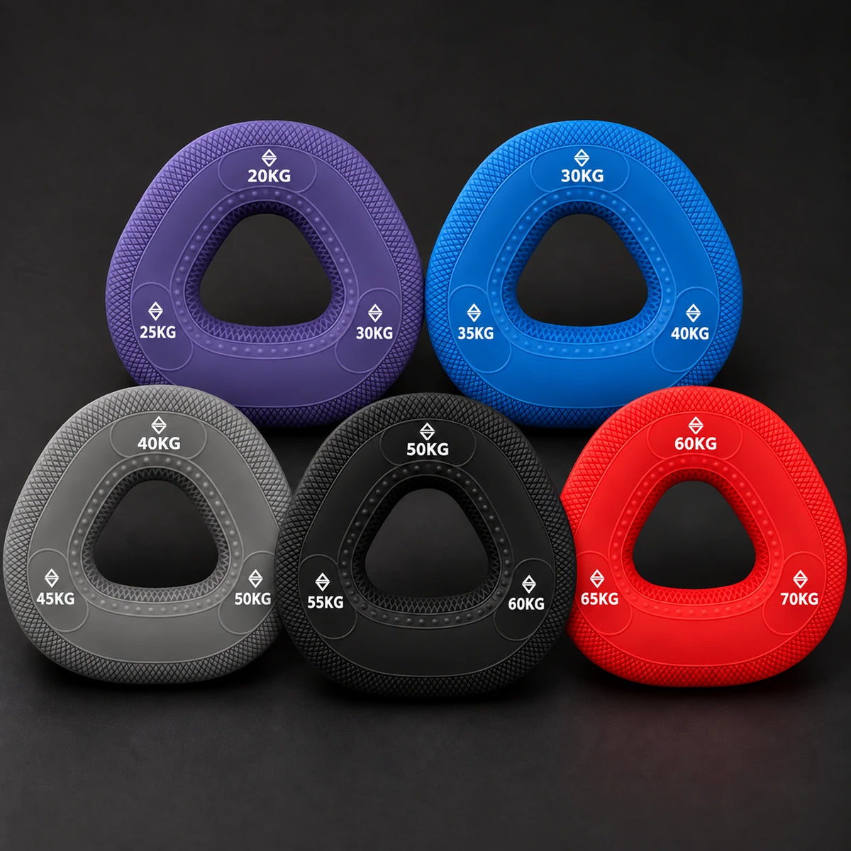 GRIPLR Pro: 6 rings, pink, purple, blue, grey, black and red, 10–70 kg.