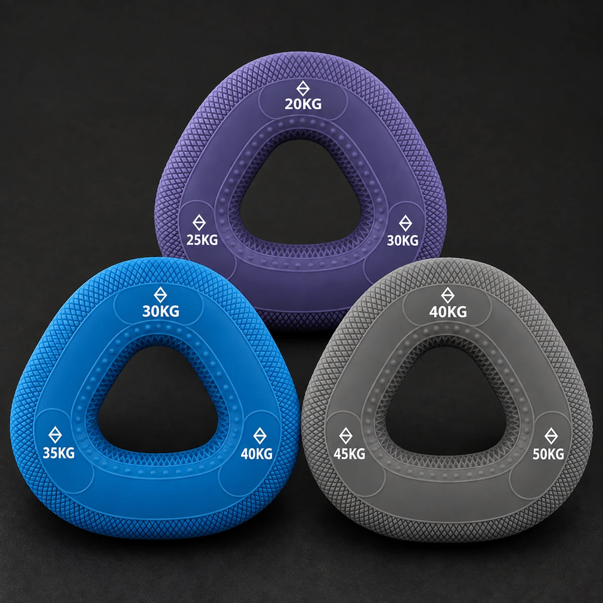 GRIPLR Starter: 3 rings, pink, purple and blue, 10–40 kg.